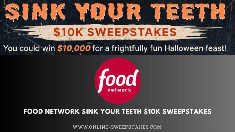 Food Network Sink Your Teeth $10K Sweepstakes 2023